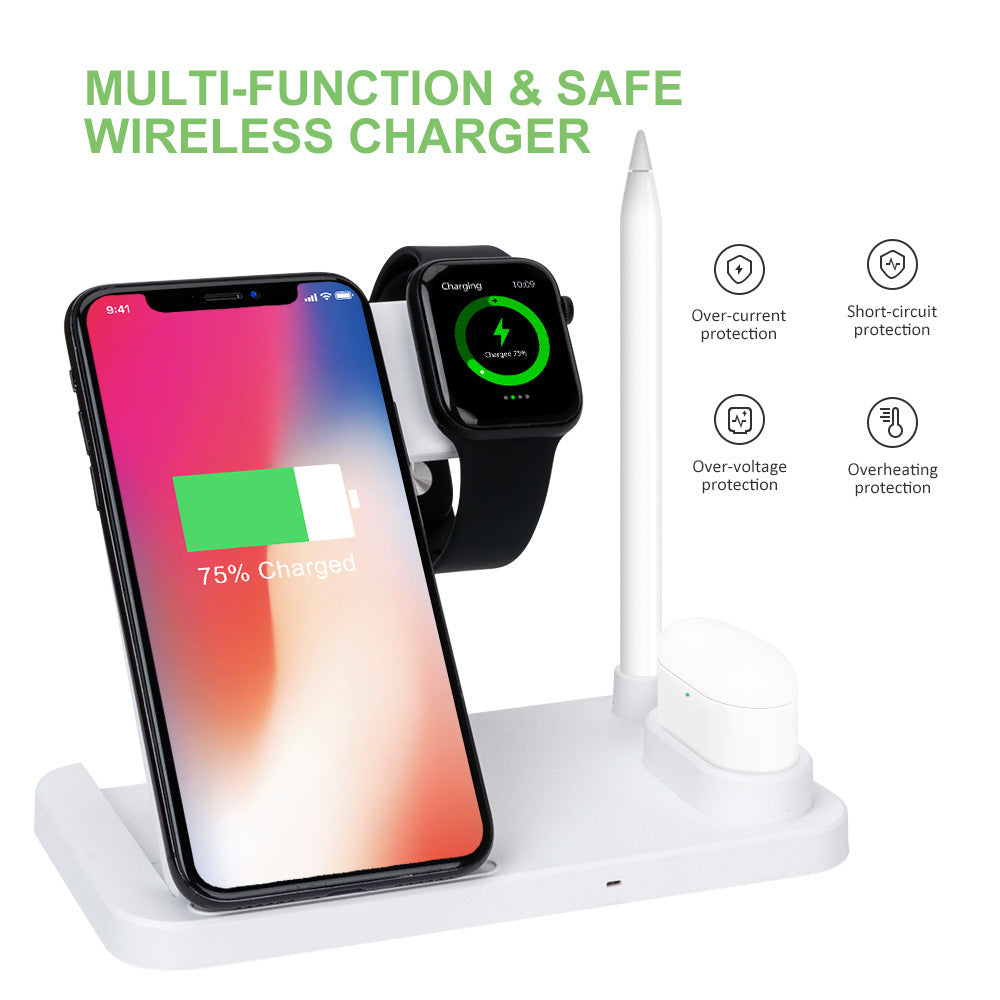 Quick-charge 15w Folding 4-in-1 Wireless Charger Quick-charge 15w Folding 4-in-1 Wireless Charger